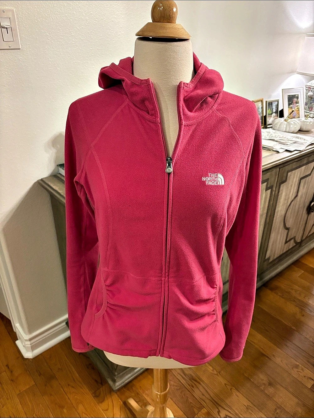 The North Face Women's Performance Fleece Full-Zip Hoodie Pink